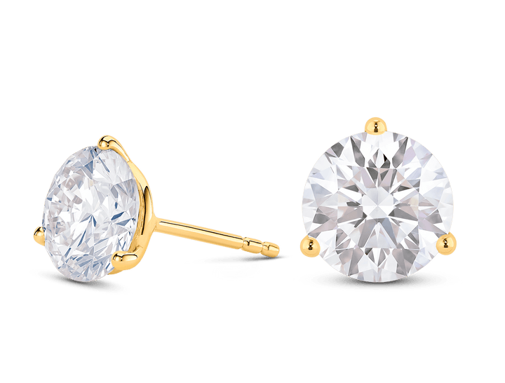 4ct Round F - VVS Lab - Grown Diamond Stud Earrings - Doozy Diamonds