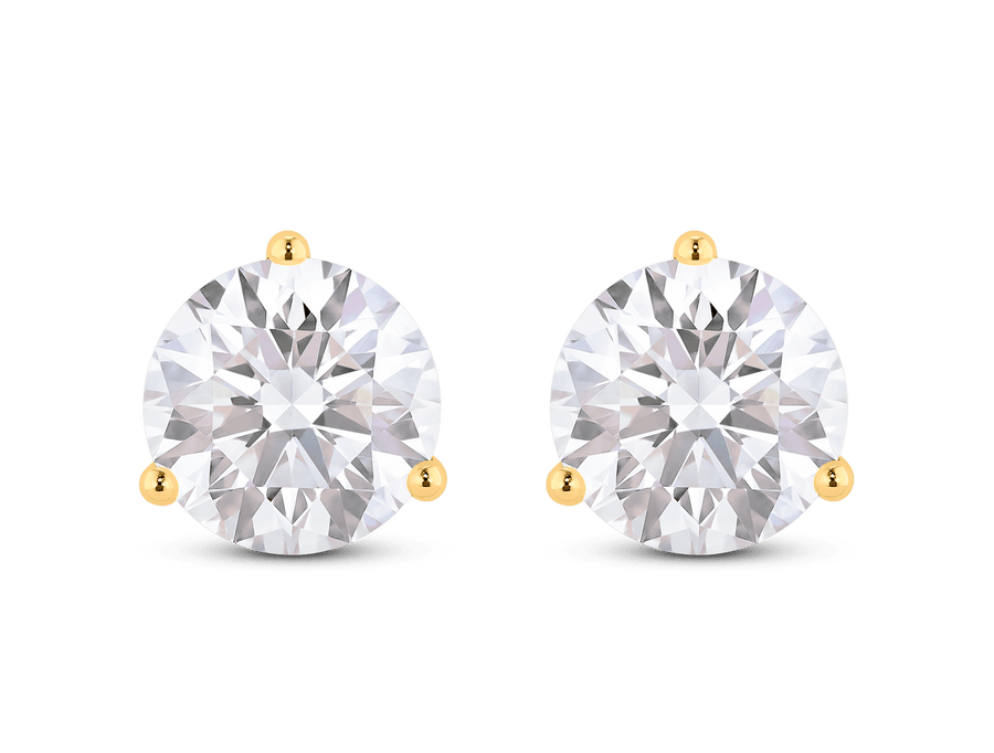 4ct Round F - VVS Lab - Grown Diamond Stud Earrings - Doozy Diamonds