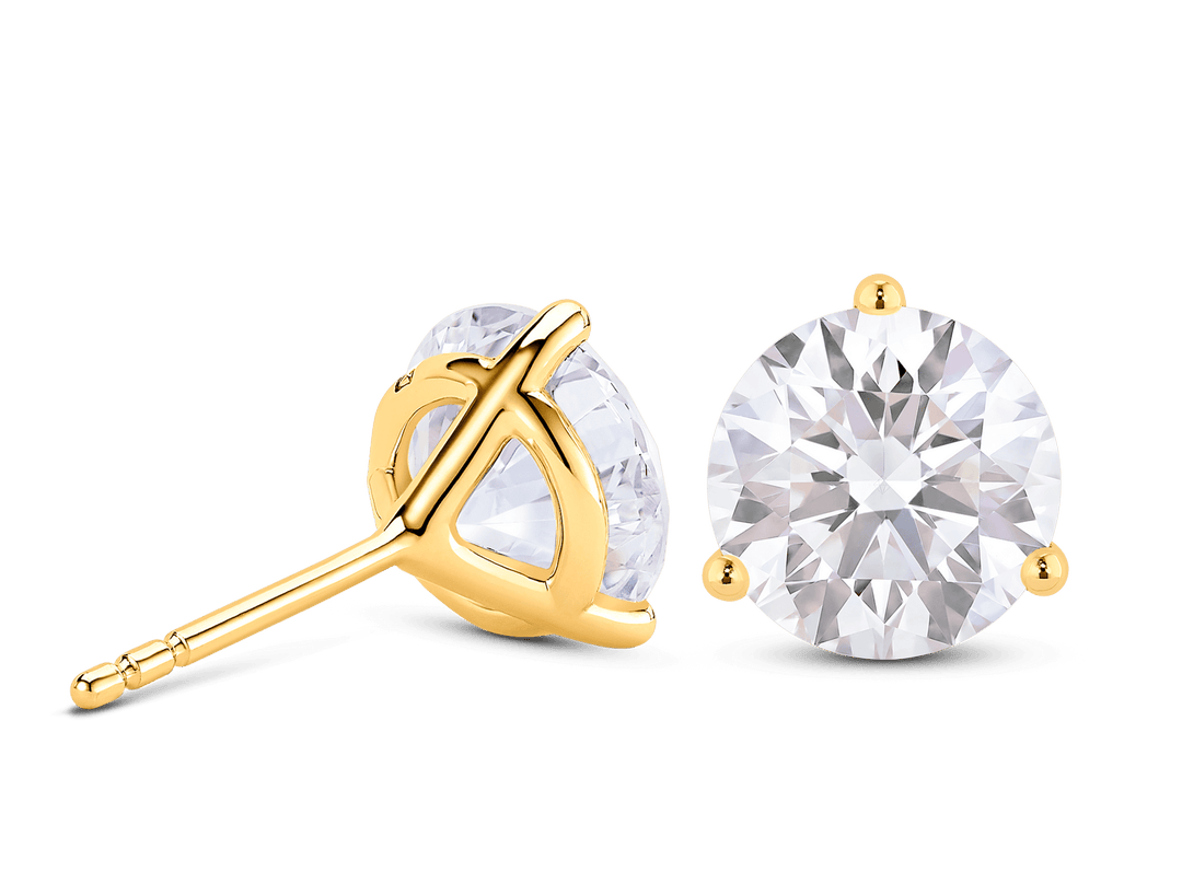 4ct Round F - VVS Lab - Grown Diamond Stud Earrings - Doozy Diamonds