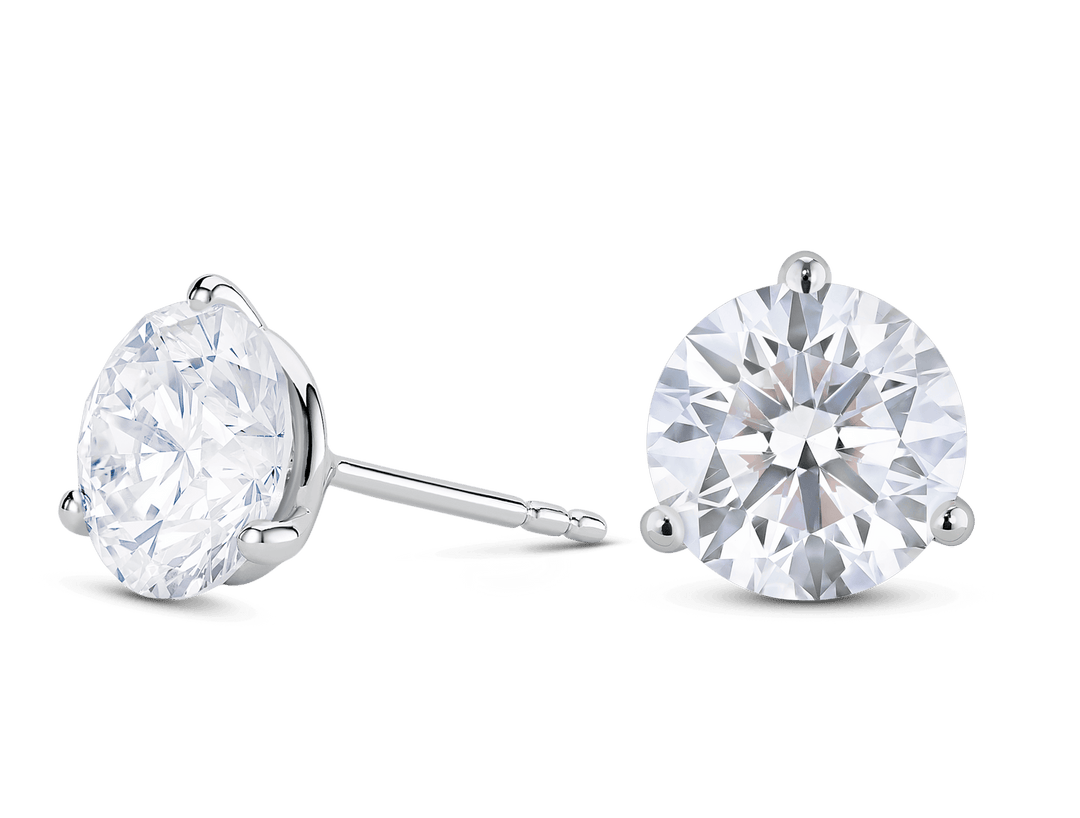 4ct Round F - VVS Lab - Grown Diamond Stud Earrings - Doozy Diamonds