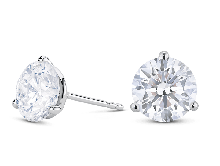 4ct Round F - VVS Lab - Grown Diamond Stud Earrings - Doozy Diamonds