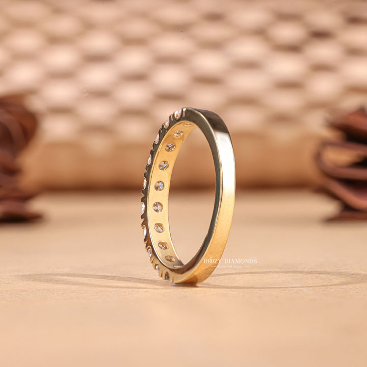 Ethically sourced round diamond eternity band