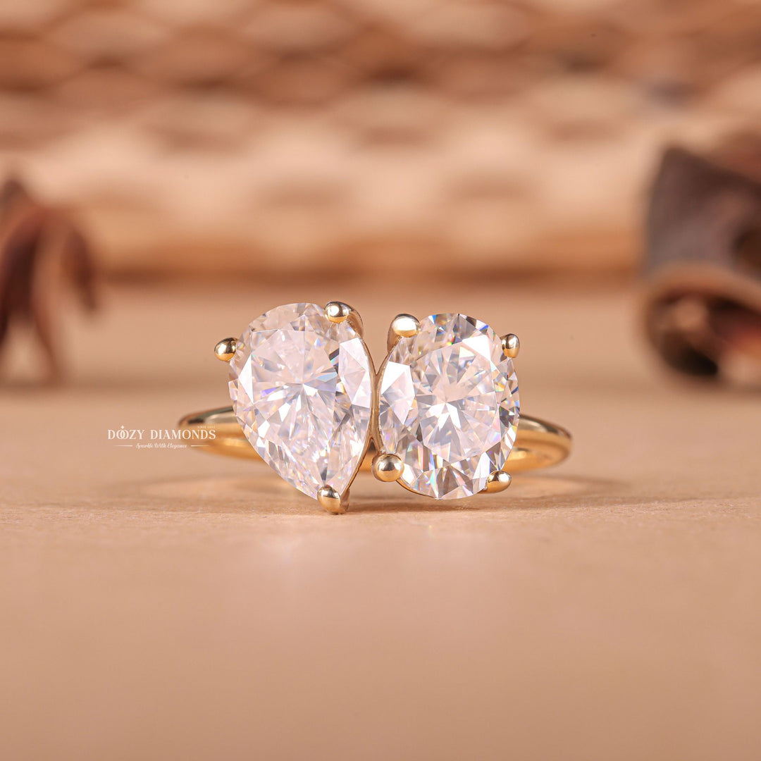 Discover oval solitaire lab grown diamond engagement ring online