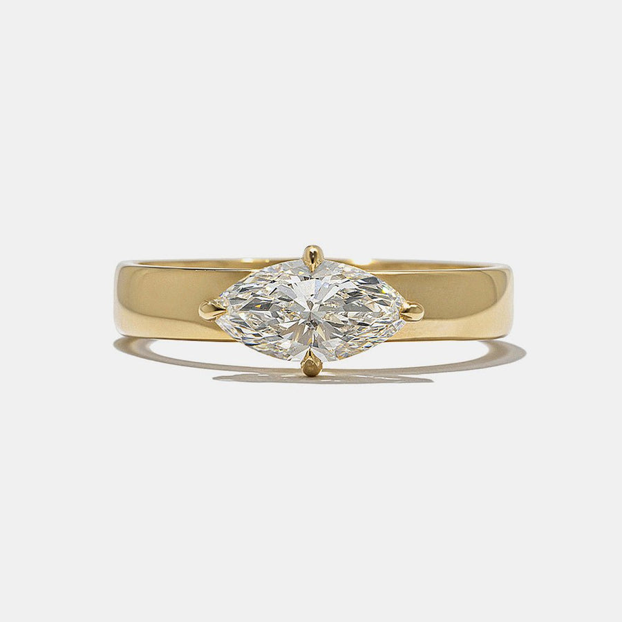 Shop marquise east west lab grown diamond engagement ring