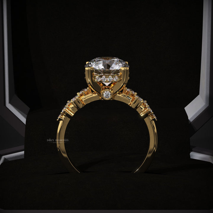 Classic round solitaire engagement ring crafted for everyday wear