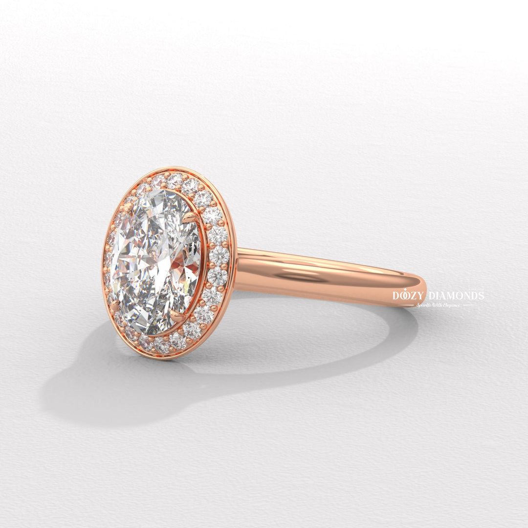 Shop oval cut solitaire lab grown diamond engagement ring online