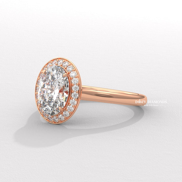 Shop oval cut solitaire lab grown diamond engagement ring online