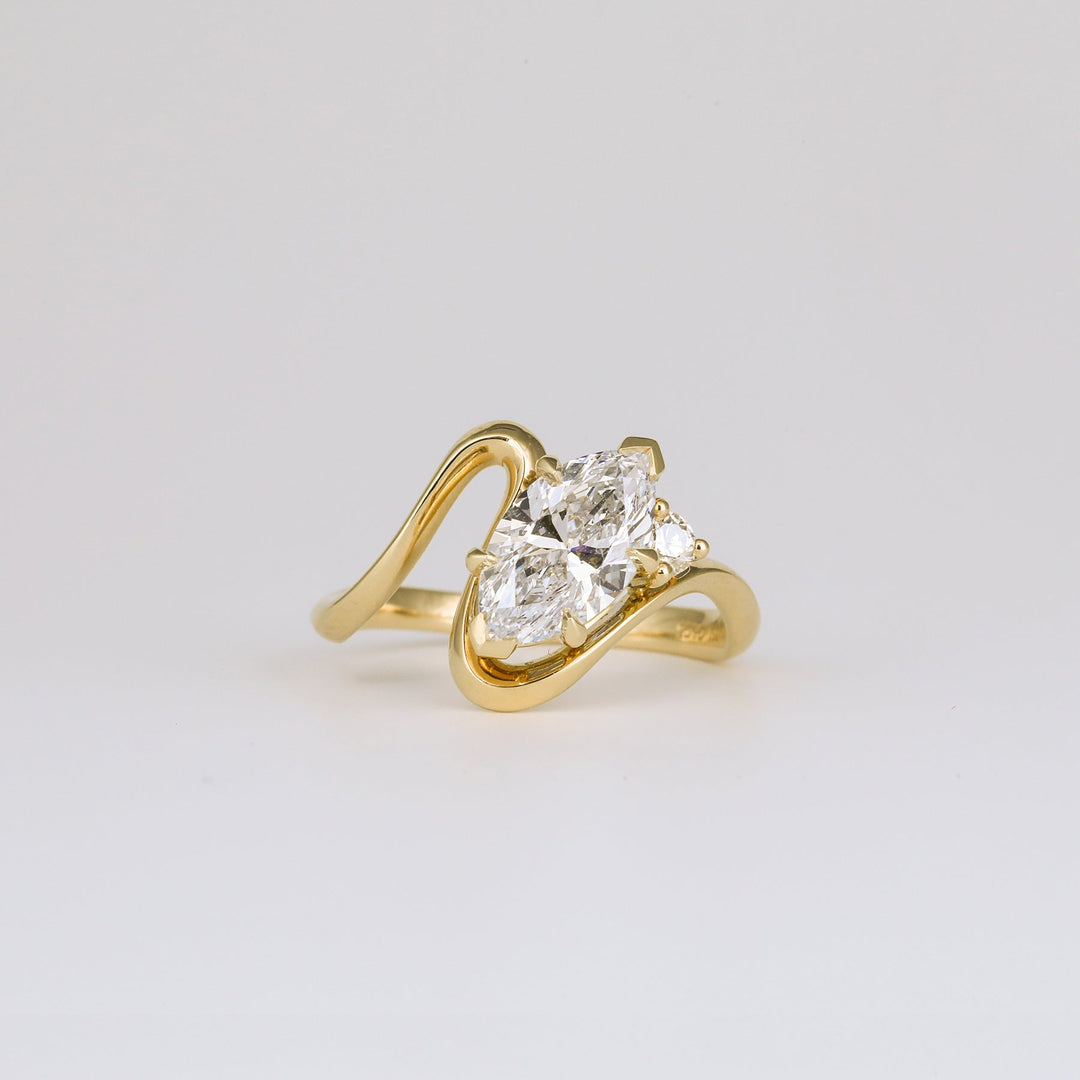 Shop marquise solitaire lab grown diamond engagement ring