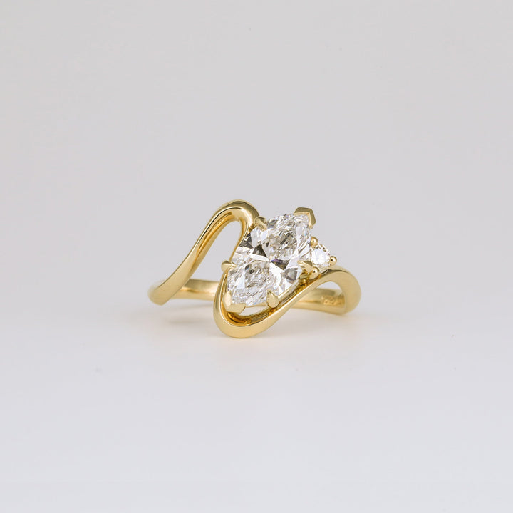 Shop marquise solitaire lab grown diamond engagement ring