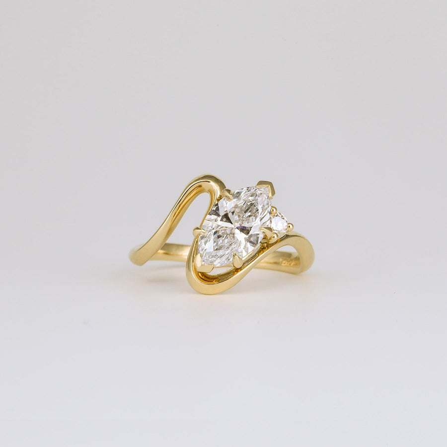 Shop marquise solitaire lab grown diamond engagement ring