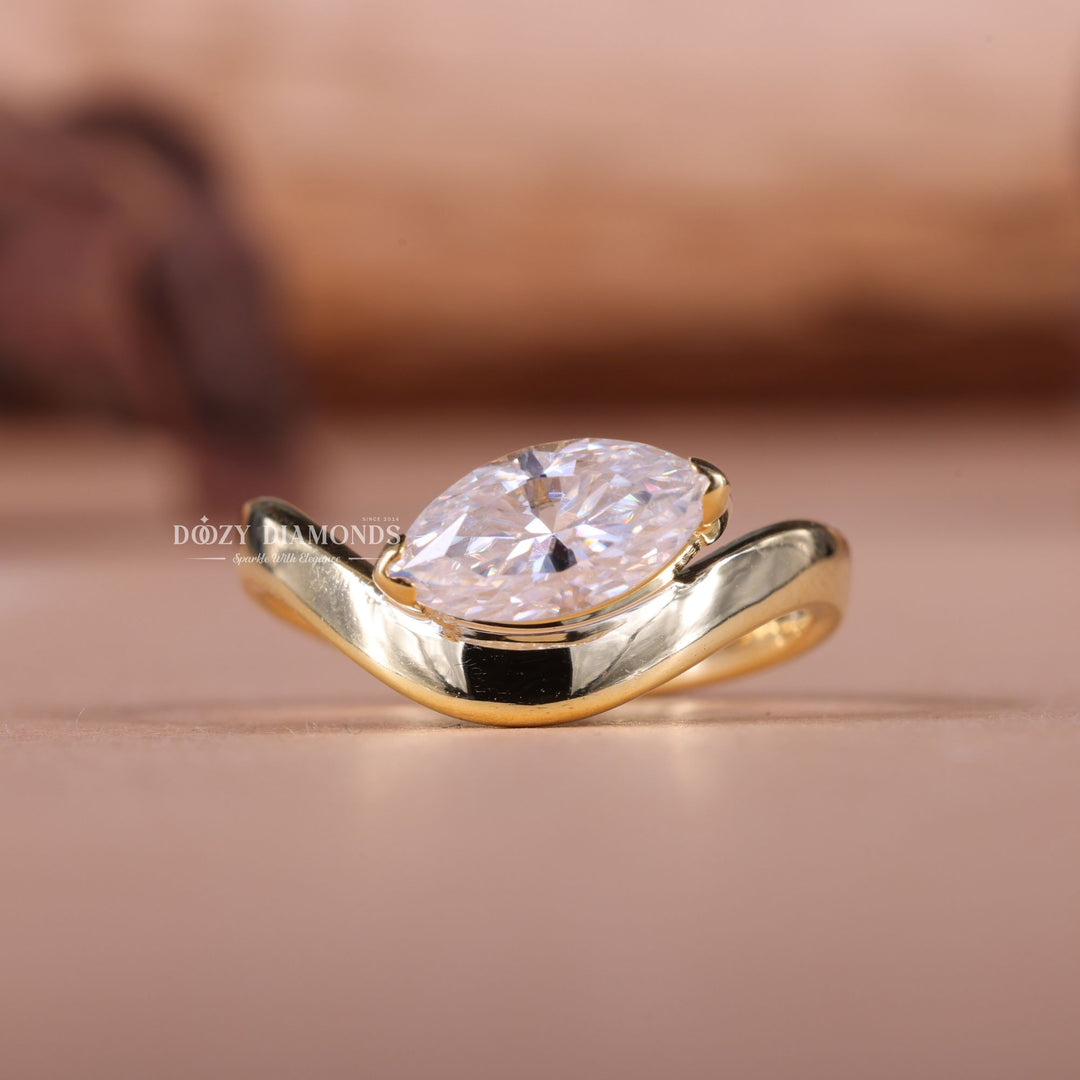 1.50CT marquise cut east west engagement ring available to buy now