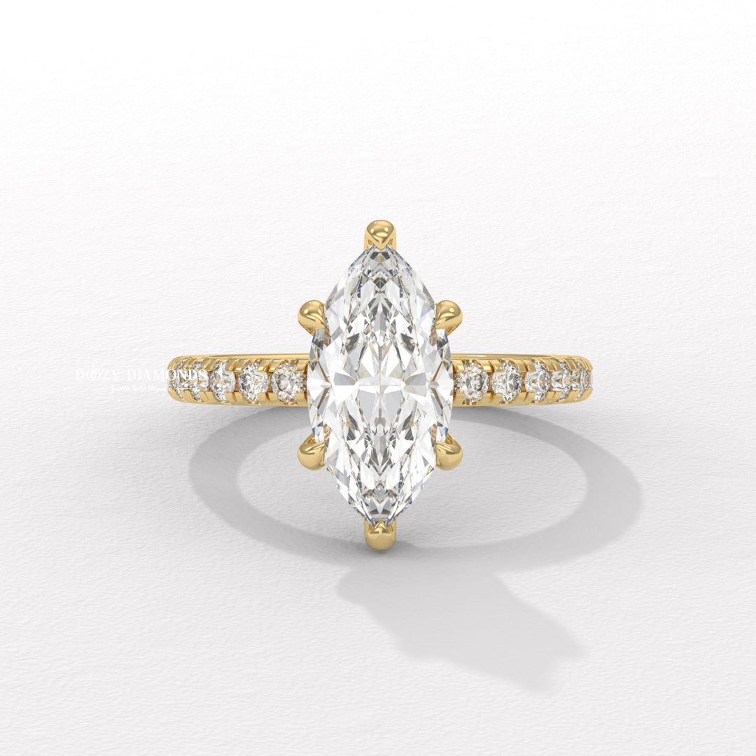 Discover marquise solitaire lab grown diamond engagement ring online