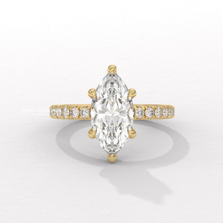 Discover marquise solitaire lab grown diamond engagement ring online