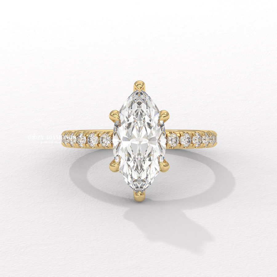Discover marquise solitaire lab grown diamond engagement ring online