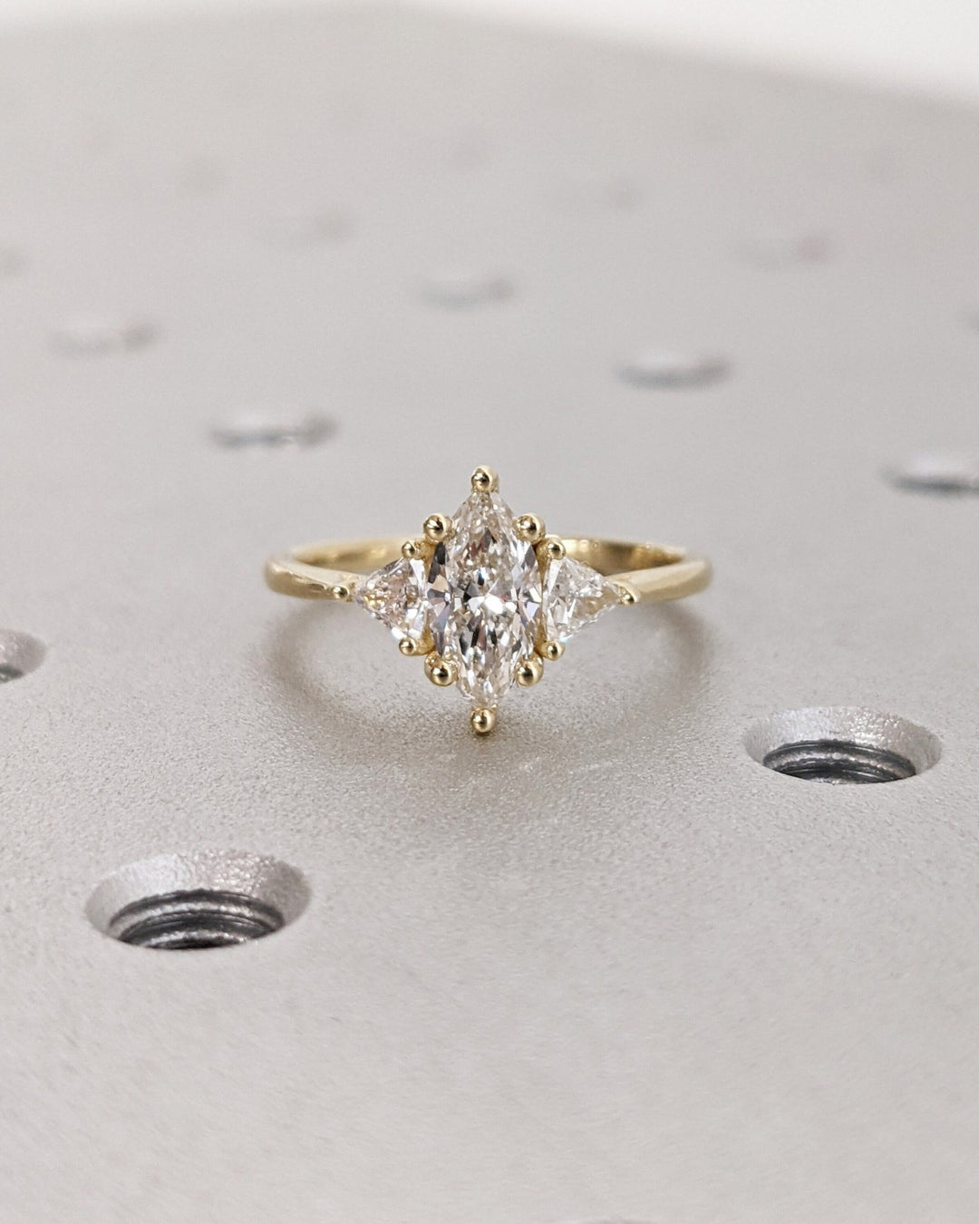 0.50CT marquise solitaire lab grown diamond engagement ring for sale