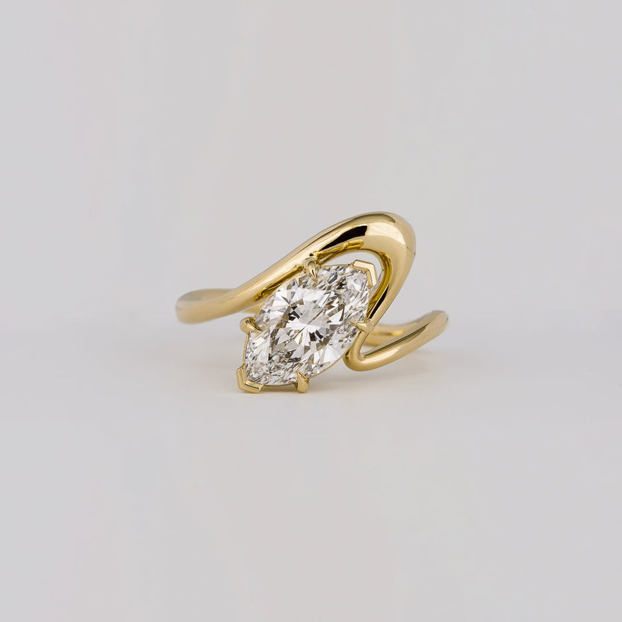 1.50CT marquise solitaire lab grown diamond engagement ring for sale