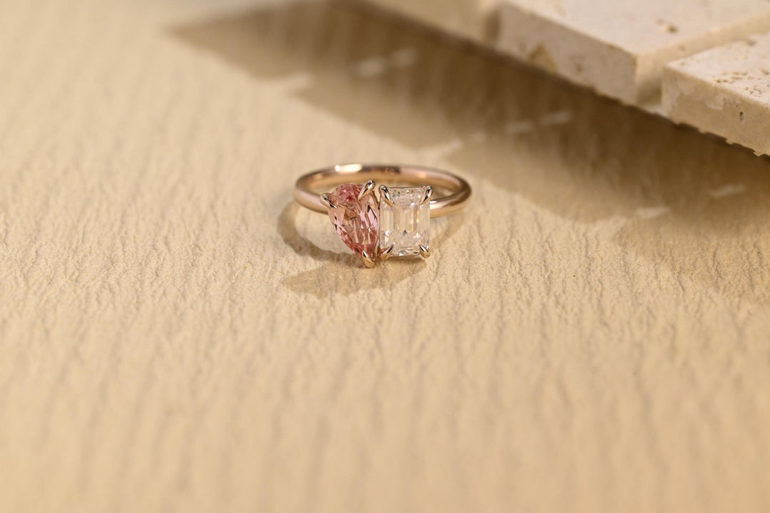 1.50CT pear solitaire lab grown diamond engagement ring for sale