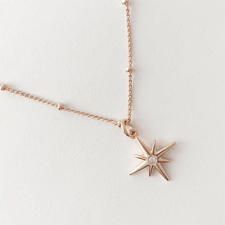 Round Cut Diamond North Star Pendant for Women - Doozy Diamonds