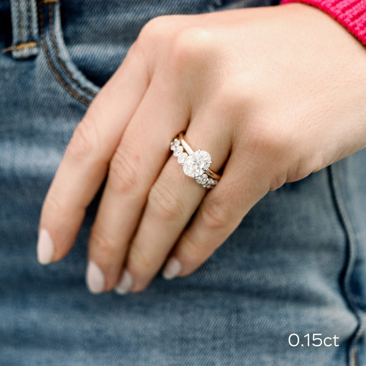 Oval DE - VS1 Lab Grown Diamond Full Eternity Wedding Band - Doozy Diamonds