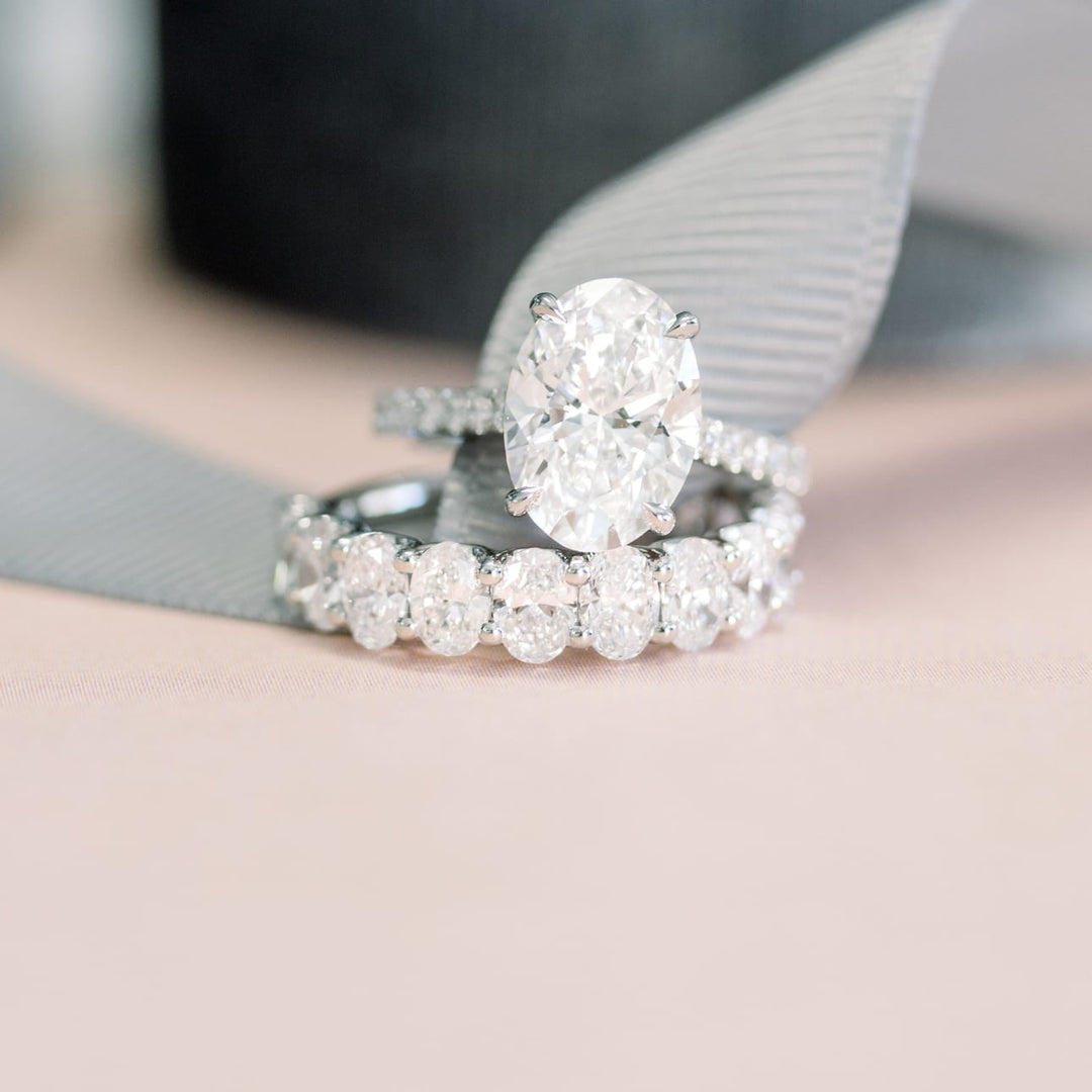 Oval DE - VS1 Lab Grown Diamond Full Eternity Wedding Band - Doozy Diamonds