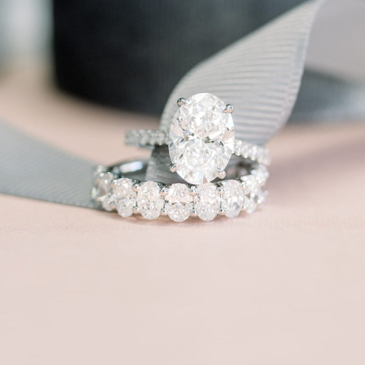 Oval DE - VS1 Lab Grown Diamond Full Eternity Wedding Band - Doozy Diamonds