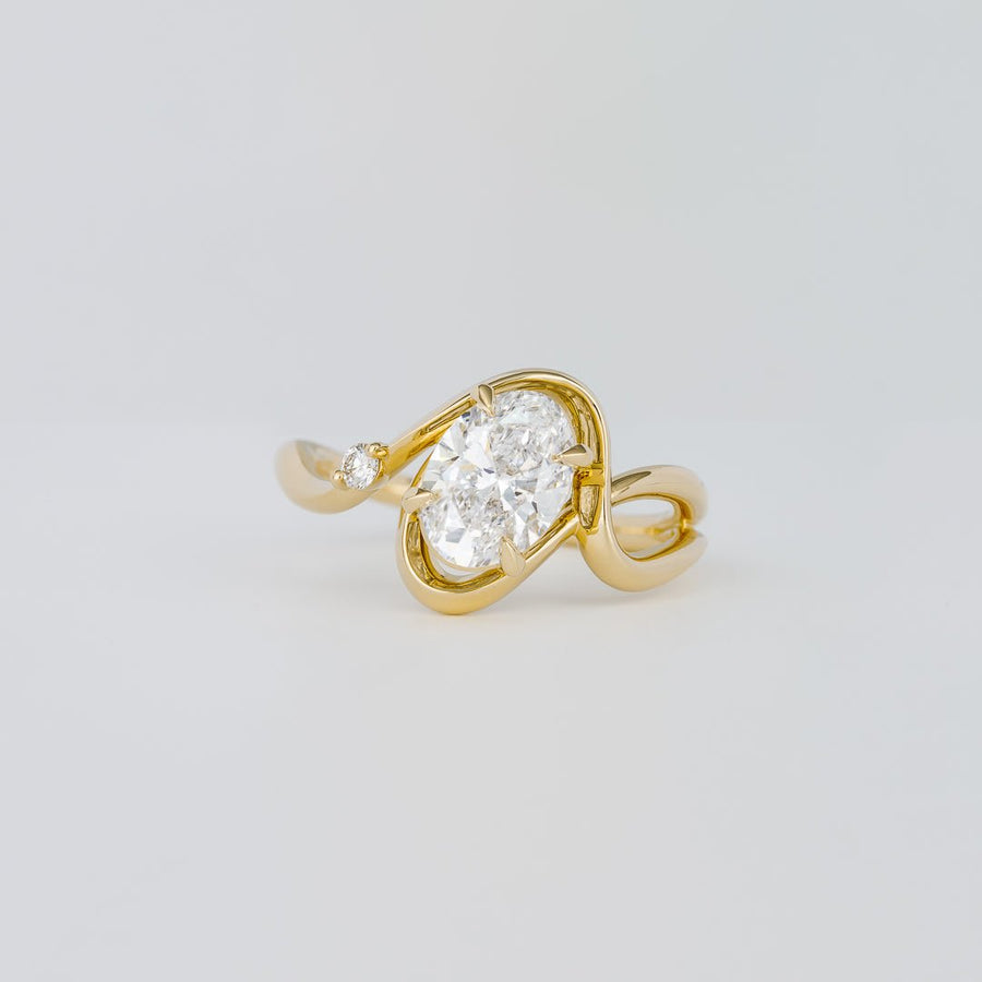 Buy 1.50CT oval solitaire lab grown diamond engagement ring online