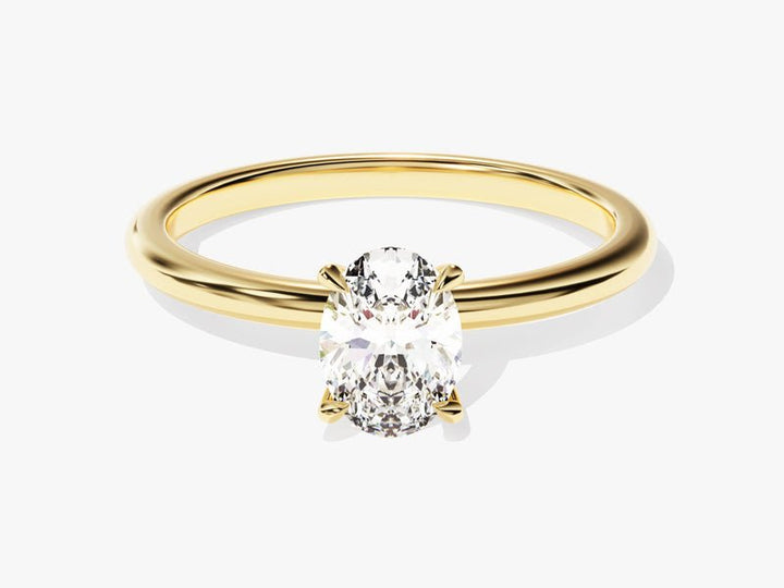 Shop oval solitaire lab grown diamond engagement ring