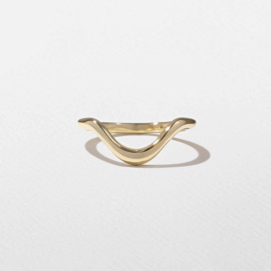 2.0CT Oval E - VS Lab Grown Unique Wave Wedding Ring With Plain Curve Band - Doozy Diamonds