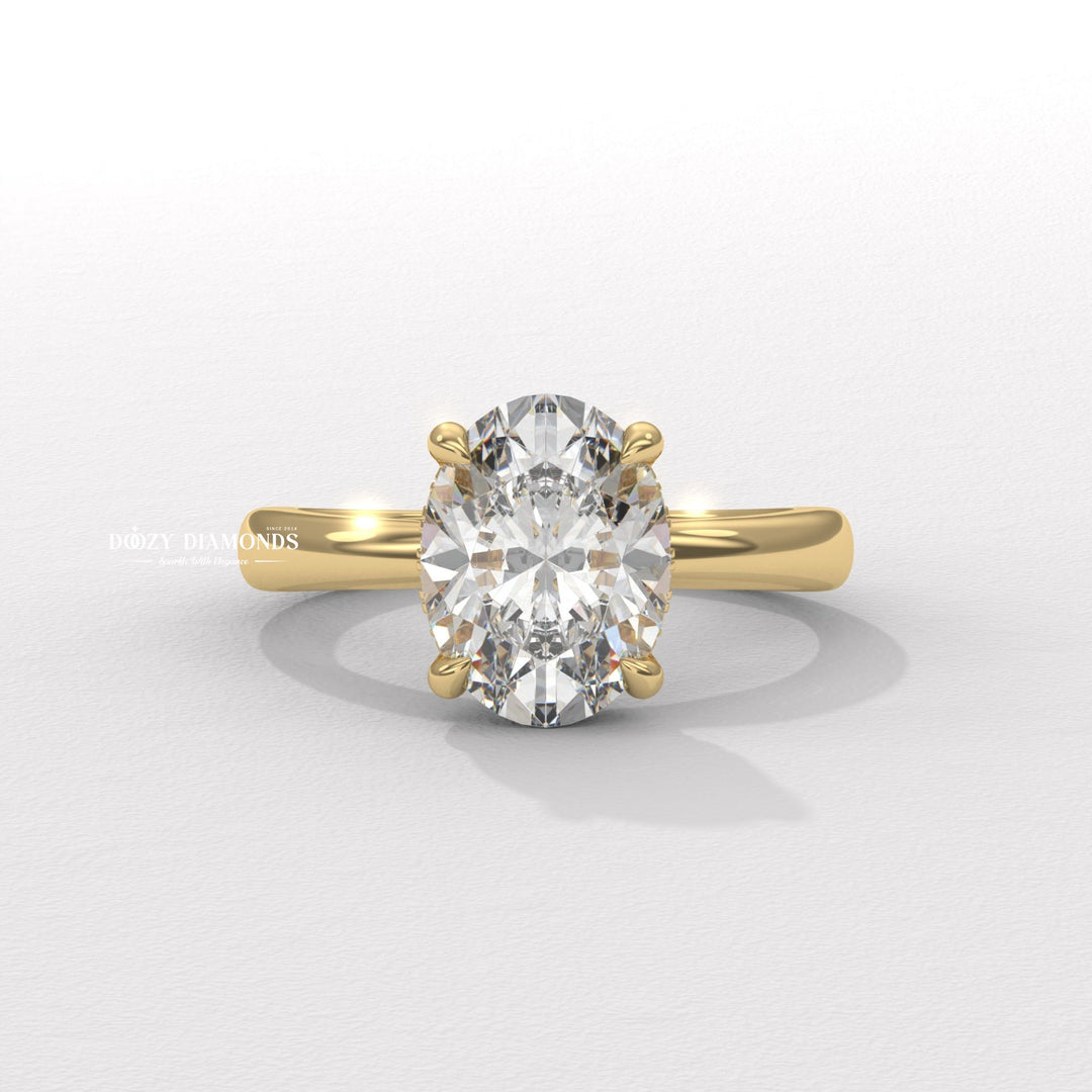 Shop oval solitaire lab grown diamond engagement ring
