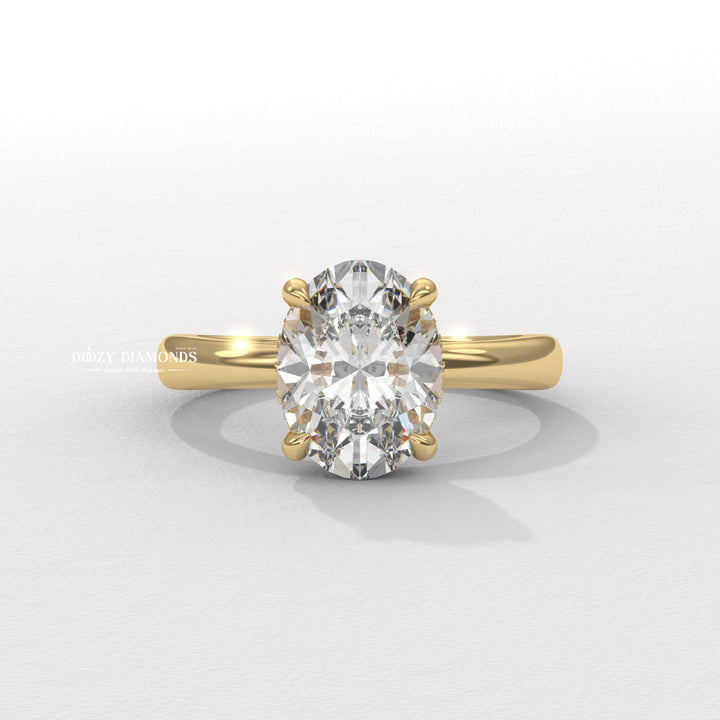 Shop oval solitaire lab grown diamond engagement ring