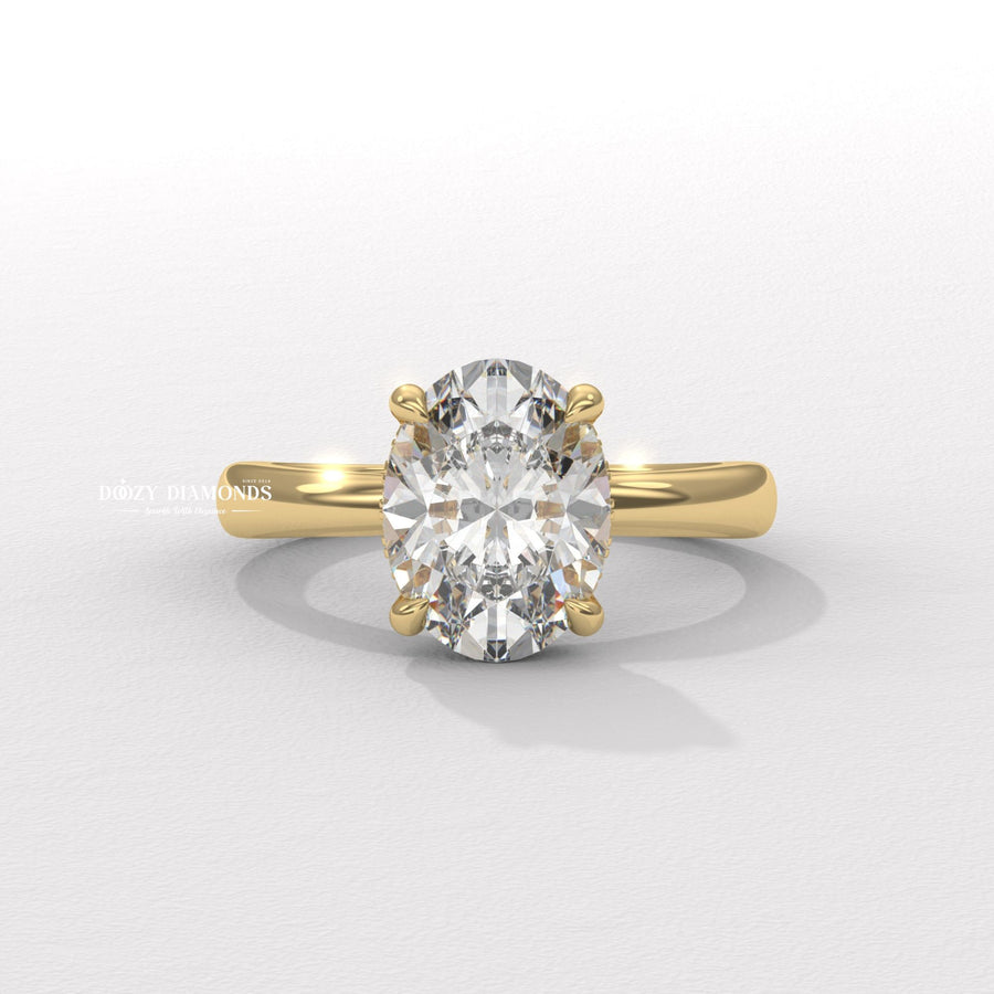 Shop oval solitaire lab grown diamond engagement ring