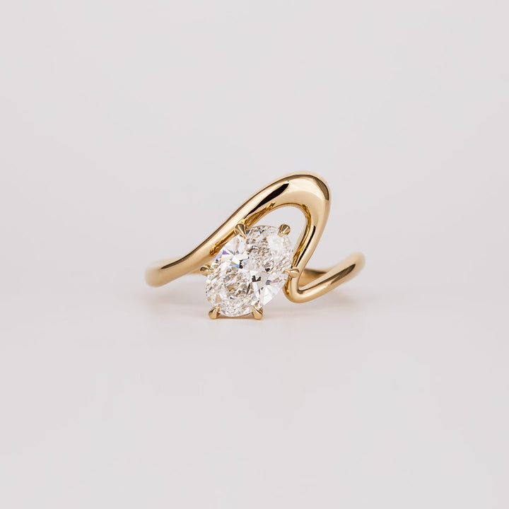 Buy 1.50CT oval solitaire lab grown diamond engagement ring online