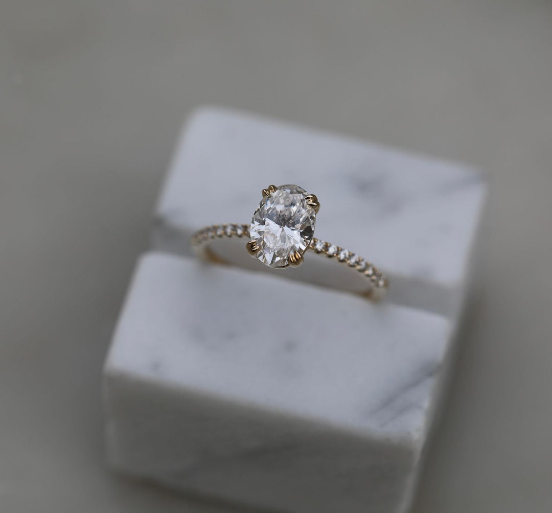 1.21CT oval cut solitaire engagement ring available to buy now