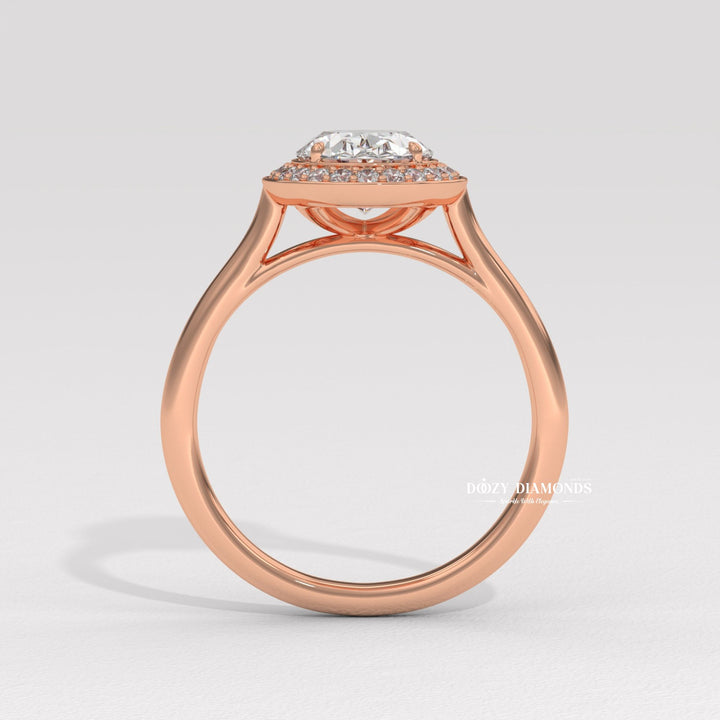 Buy oval cut solitaire diamond engagement ring with free shipping