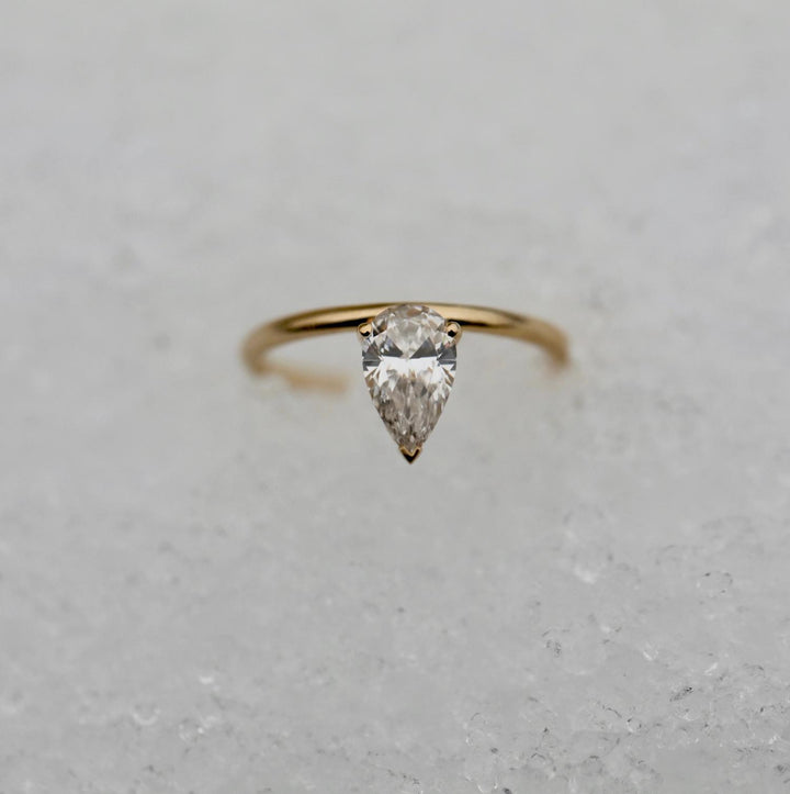 Shop pear solitaire lab grown diamond engagement ring