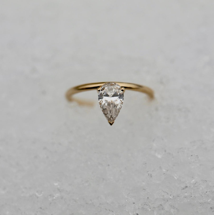 Shop pear solitaire lab grown diamond engagement ring