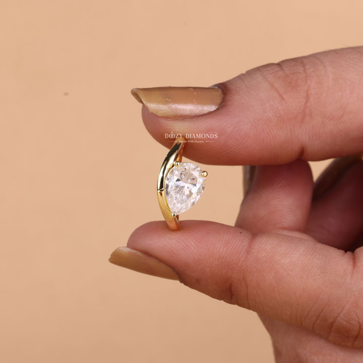 2.50CT pear cut dome engagement ring available to buy now