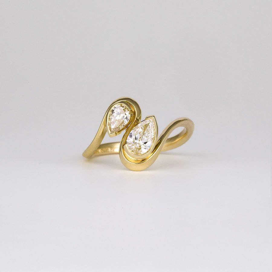 Shop pear solitaire lab grown diamond engagement ring