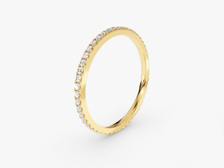 Ethically sourced round diamond eternity band