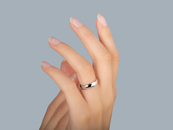 5.0mm Classic Dome Shine Wedding Band - Doozy Diamonds