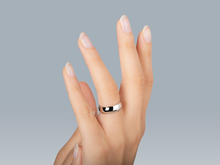 6.0mm Classic Dome Wedding Band For Women - Doozy Diamonds