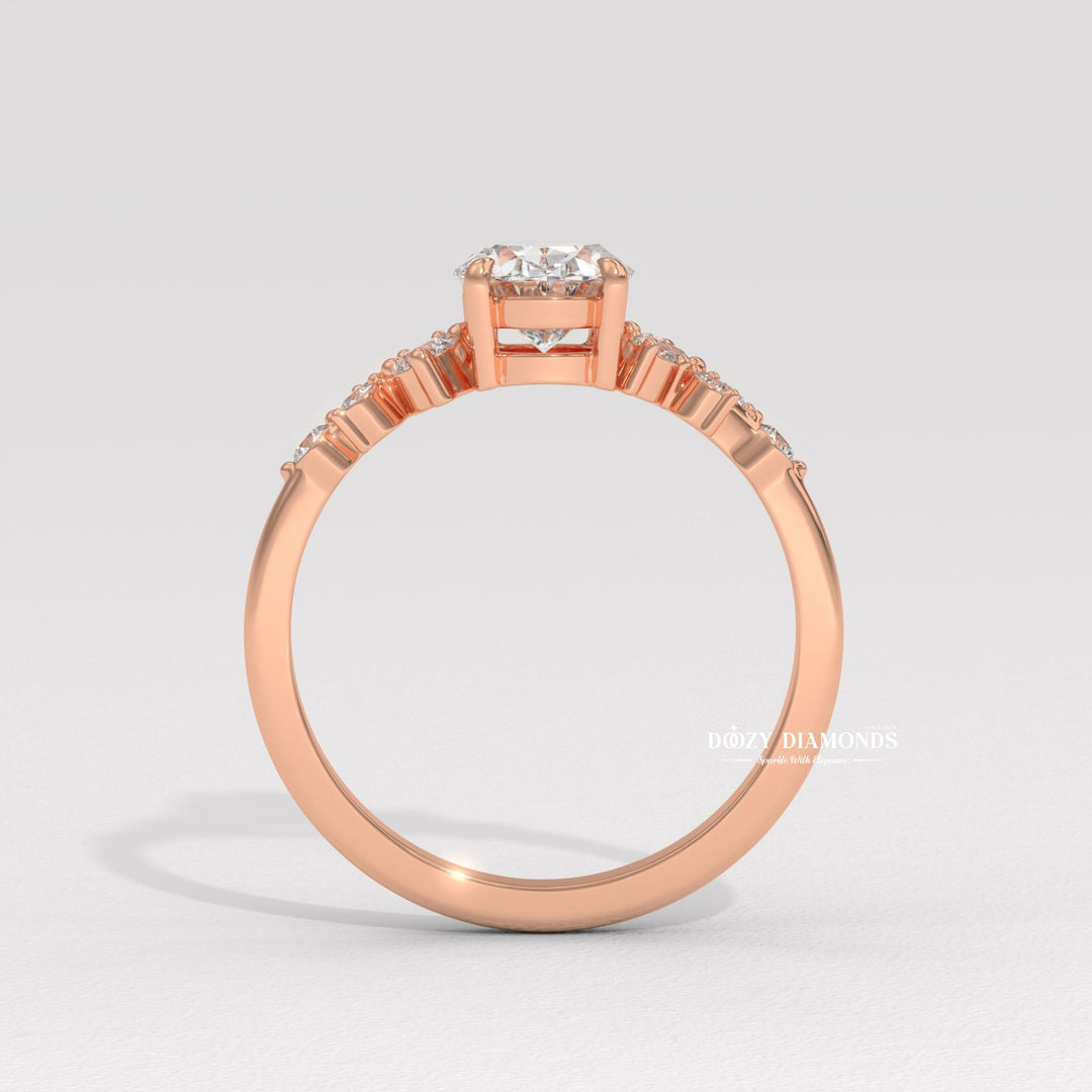 Shop the oval cut cluster engagement ring collection online