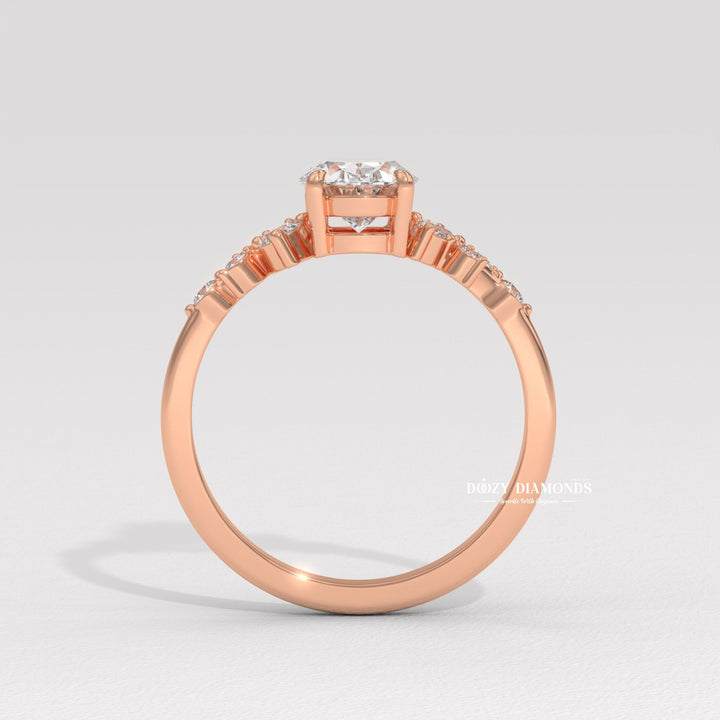 Shop the oval cut cluster engagement ring collection online