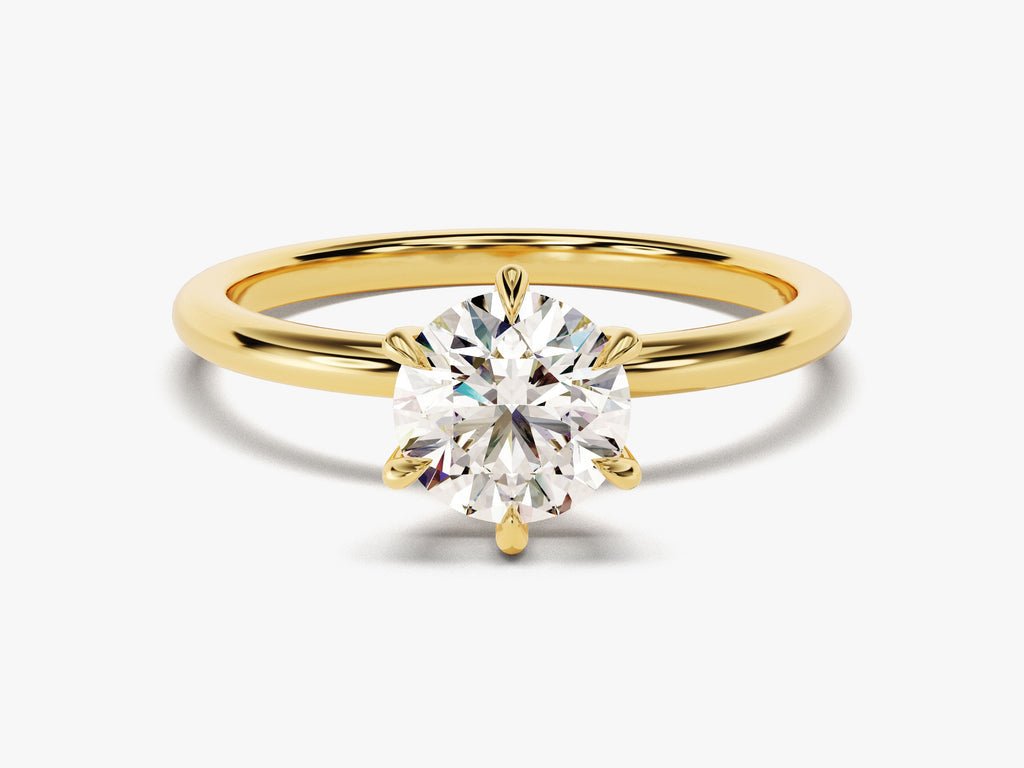 1.0CT round cut solitaire engagement ring available to buy now