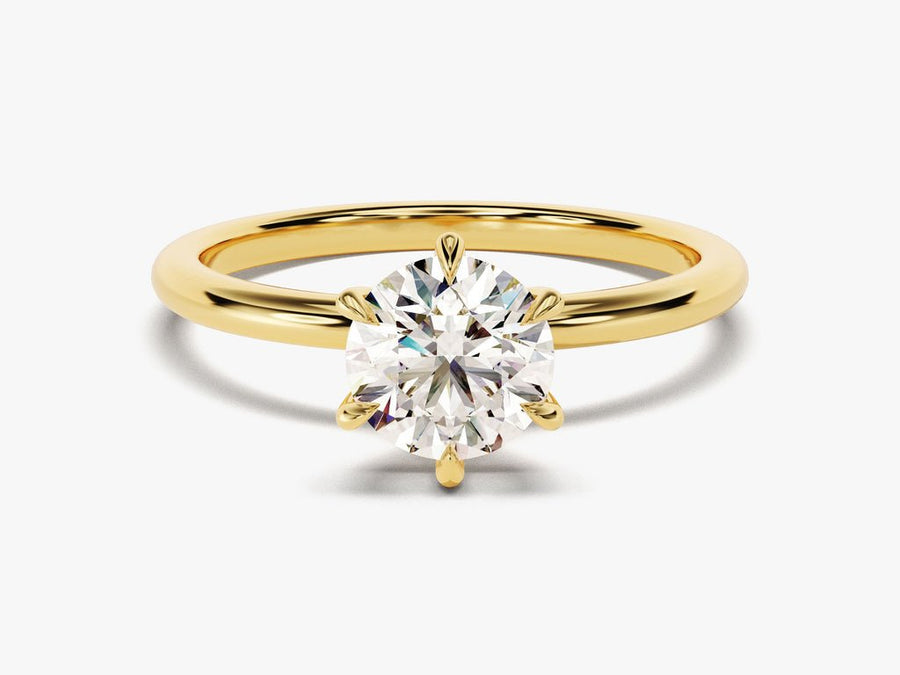 1.0CT round cut solitaire engagement ring available to buy now