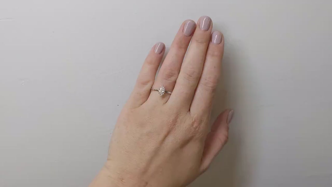 marquise cut solitaire ring,