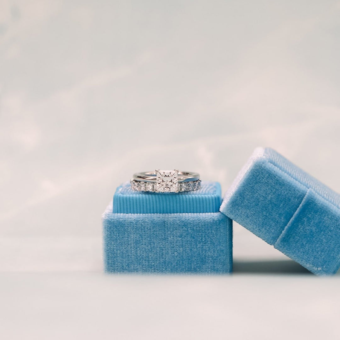 Princess Cut DE - VS1 Lab Grown Diamond Full Eternity Wedding Band - Doozy Diamonds