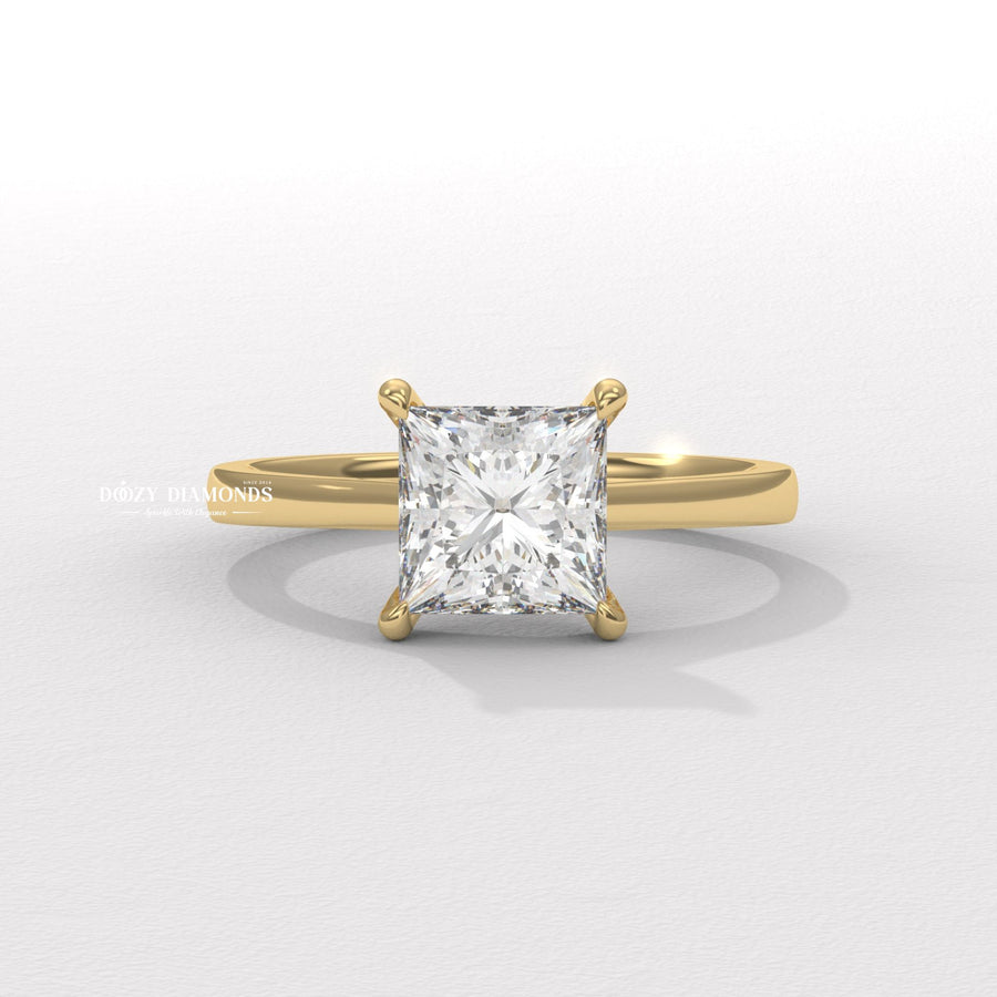 Princess cut solitaire engagement ring available to buy now