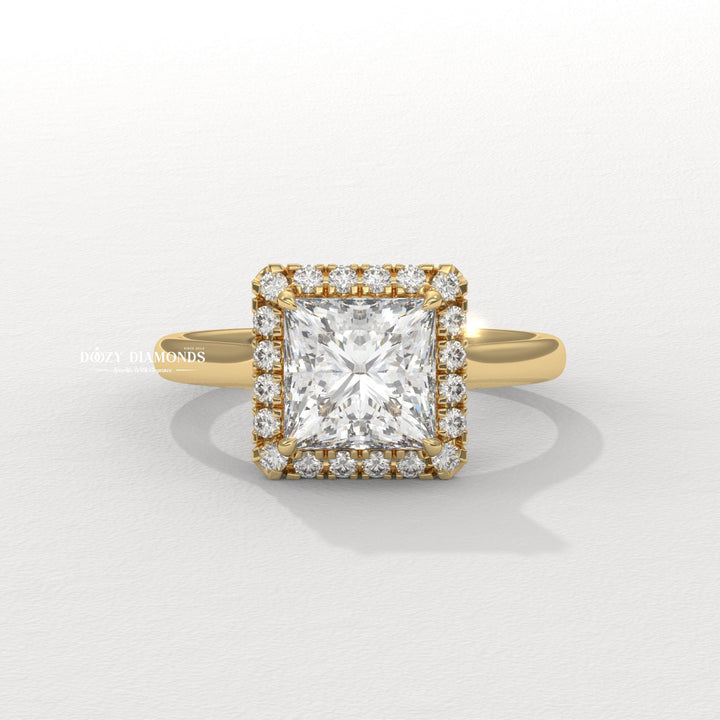 Discover princess solitaire lab grown diamond engagement ring online