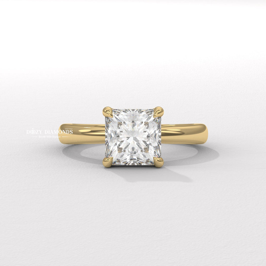 Discover princess solitaire lab grown diamond engagement ring online